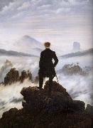 The walker above the mists Caspar David Friedrich